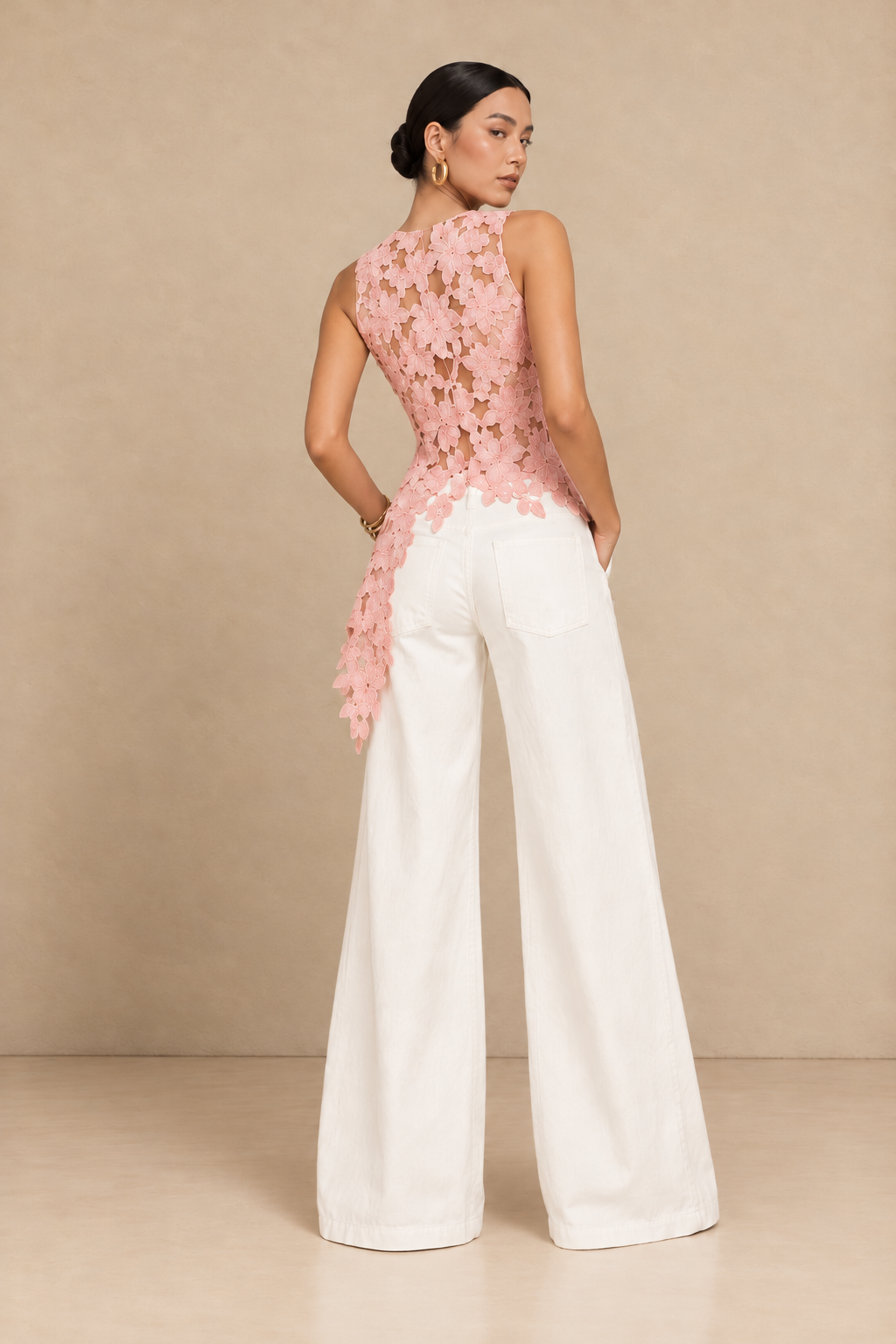 Rosalie Floral  Asymmetric Top